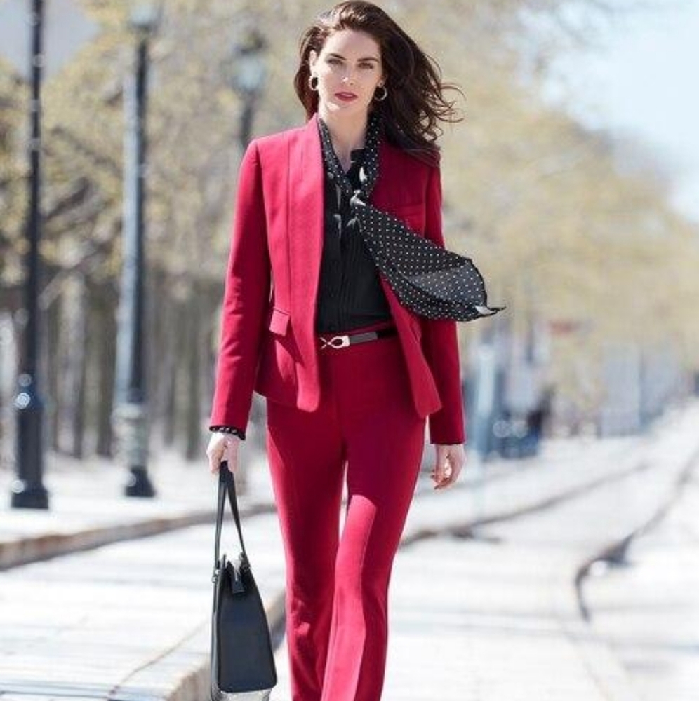 Crepe The Slim White House Black Market Suit Pant